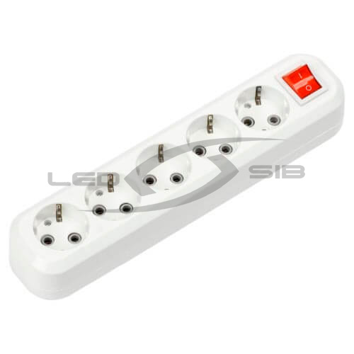 Колодка УЗВ-5-GRAND 5-ти местная с выкл. и заземлением 5250 IN HOME