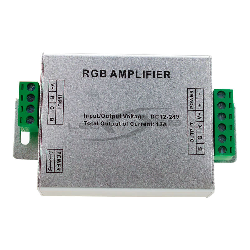 RGB-усилитель LS ZS-AMF-01 A/C, 144W, 4А на канал (общ.12А) DC12-24V