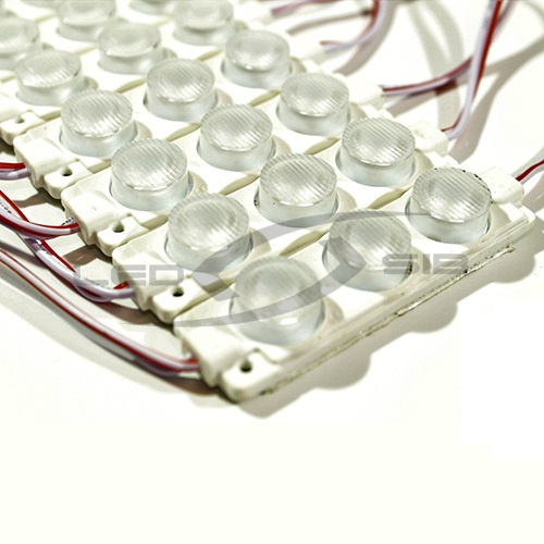 светодиодный модуль ls с линзой pro smd 3030/3led 75х20х11 max 2,8w, 330lm,ip65, 15*45°, пр. 8,5 см  Светодиодный модуль LS с линзой PRO SMD 3030/3LED 75х20х11 max 2,8W, 330Lm,IP65, 15*45°, пр. 8,5 см 