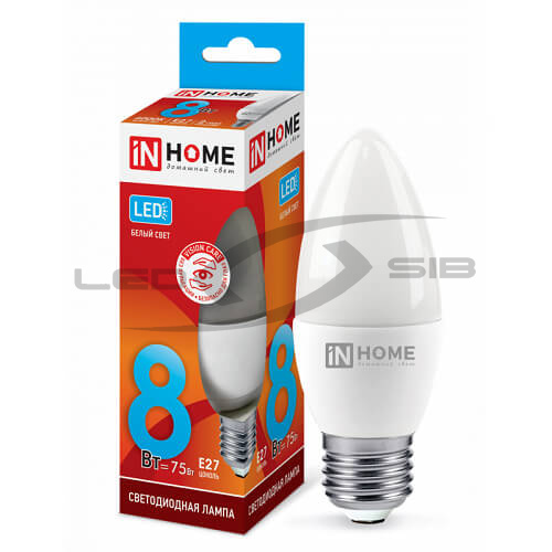 Лампа сд LED-СВЕЧА-VC 8W 230V Е27 600Lm 