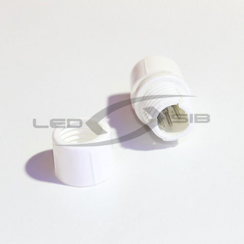 Коннектор LS I-образный с иголкой для дюралайта круглого 3 жилы 13мм (35 x 15 x 15 мм)