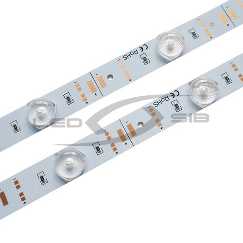 Светодиодная линейка с линзой LS SMD 3030/12 LED, MAX 12W, 12V, IP33, 1200Lm, угол 180°