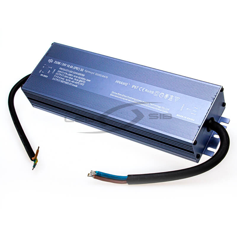 Блок питания ЛУЧ влагозащищенный LS серии Slim 250W DC 24V AC 110-250V 10.4A(алюм,)  235*76*39 IP67