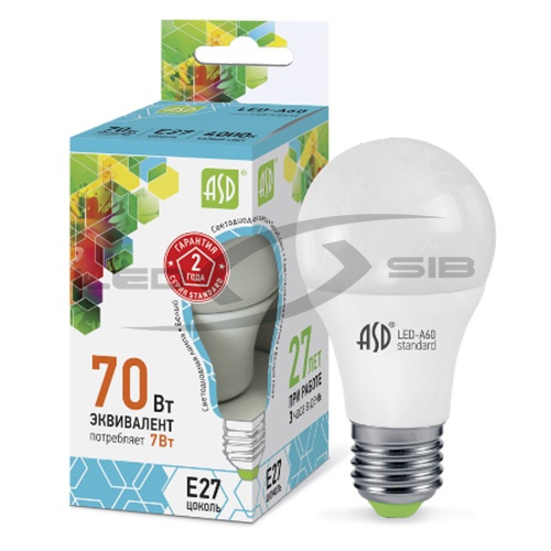 лампа сд led-a60-standard  7.0w 230v е27 630lm Лампа сд LED-A60-standard  7.0W 230V Е27 630Lm