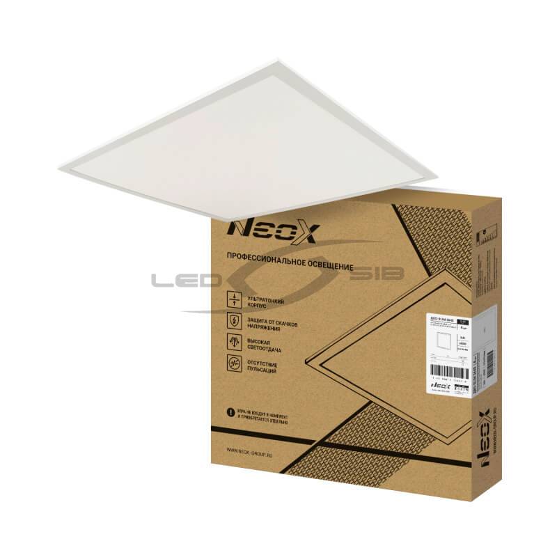 Панель сд ДВО SLIM 3640 36W 230V  595х595х5 без ЭПРАNEOX