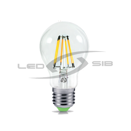 Лампа сд LED-A60-PREMIUM 8W 230V Е27 720Lm прозрачная 