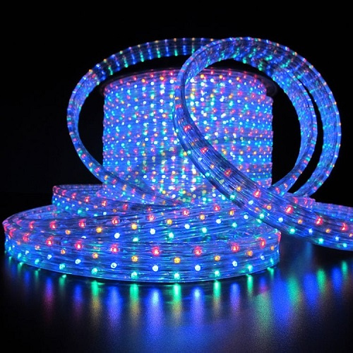 Дюралайт LS плоский 72 LED/m , 3-жилы 220V (Кратность резки 2 м) Катушка 100м.