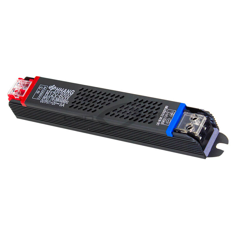 Блок питания LS узкий 60W DC12V 5A IP20 AC 170-265V (Алюм. корпус) 2Y 147*20*20мм