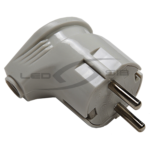 Вилка угловая с з/к 16А белая 4110