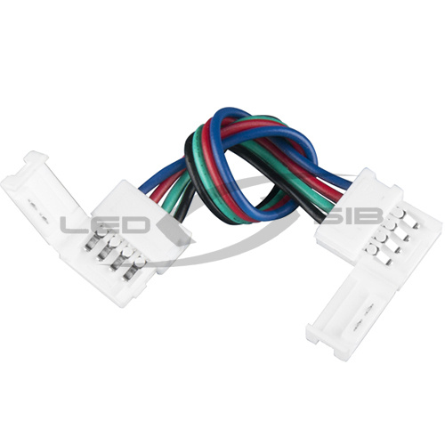 Коннектор 2-х сторонний LS с защёлками для RGB СД лент шириной 10 мм,165х14.5х5 мм 4PIN