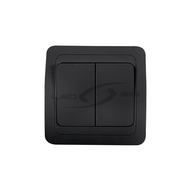 Выключатель 2кл CLASSICO черный 2023В