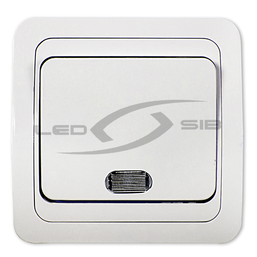 Выключатель СП 1кл с подсветкой CLASSICO белый 2121