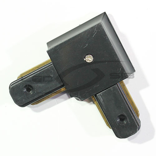 Соединитель для шинопровода однофазный угловой (черный) 