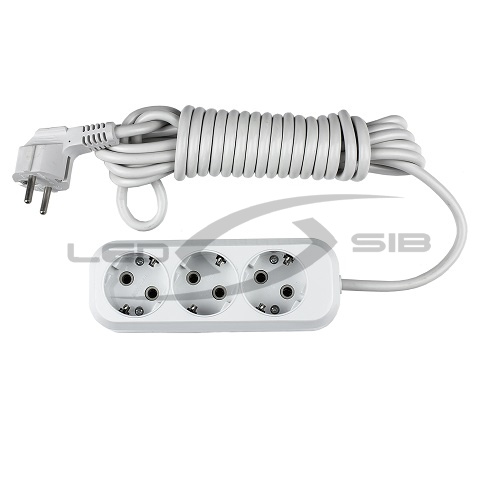 Удлинитель УЗ-3-3-GRAND 3-х местн с заземлением 3м 8133 IN HOME