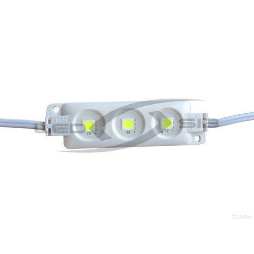 Светодиодный модуль LS LUX SMD 5050/3LED 18-20Lm  85х15х5мм max 0.72W IP65 (пласт. корпус) 120°