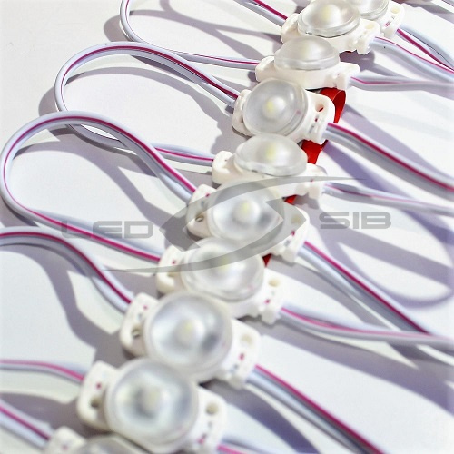 Светодиодный модуль LS VIVO "ЛУЧ" с линзой SMD 2835/1LED 24*14*11мм  max 0,5W 70 Lm IP68(Пр. 8,6 см)