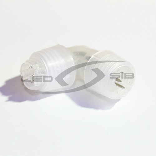 Коннектор LS L-образный с иголкой для дюралайта круглого 3 жилы 13мм