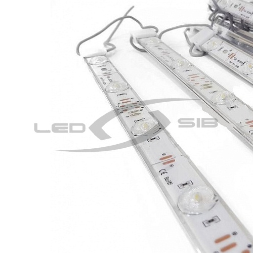 Светодиодная линейка с линзой LS SMD 3030/18 LED, MAX 18W, 12V, IP65, 2160 Lm, угол 180° 1495*17мм