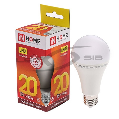 Лампа сд LED-A60-VC 20.0W 230V Е27 1800Lm IN HOME