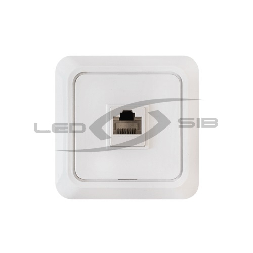 Розетка компьютерная RJ-45 BOLLETO белая 7035