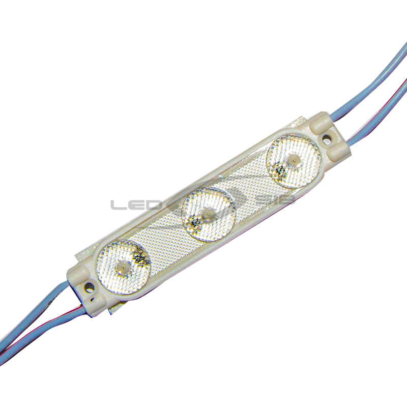 Светодиодный модуль FF3 LS с линзой SMD 3030/3LED 68х17х11мм max 1,5W 230 Lm IP65 175°